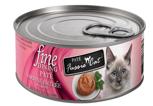Fussie Cat Fine Dining Pate Sardine Entree In Gravy 2 82Oz - main product image