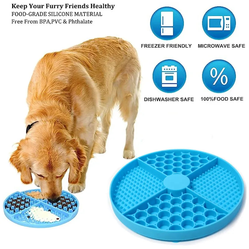 Cat Water Fountain Supplies Silicone Licking Mat Slow Feeder With main product image for dogs and cats