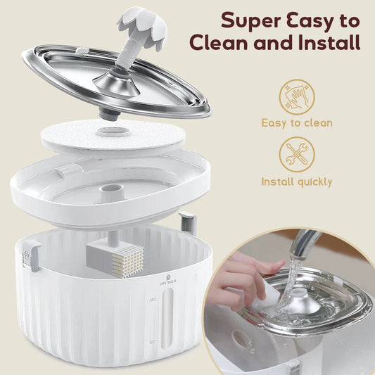 Cat Water Fountain APETDOLA Automatic Drinking Fountain main product image for dogs and cats