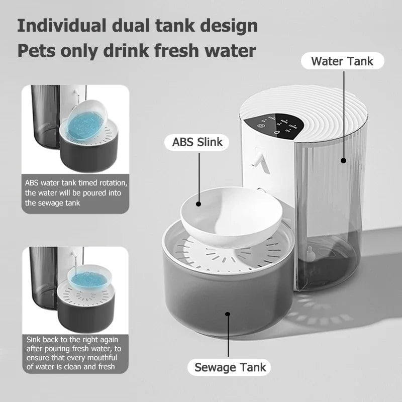 Cat Water Fountain Smart Wireless Drinking Fountain main product image for dogs and cats