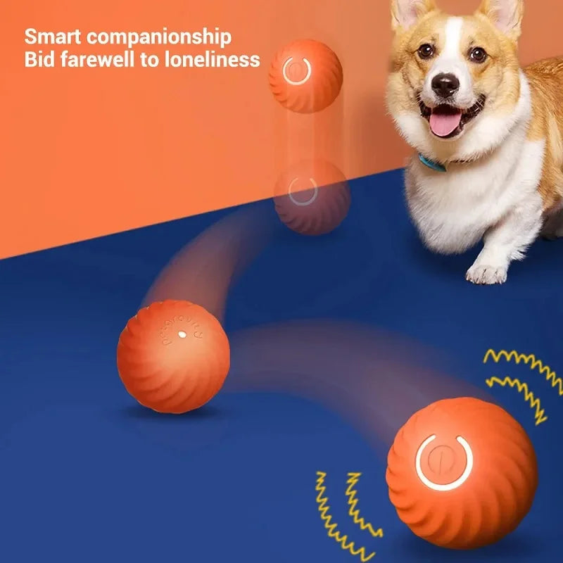 Dog Toy Ball Automatic Moving Bouncing Rolling Ball USB Smart puppy Interactive Dog Chew Toy Ball - gallery image 6