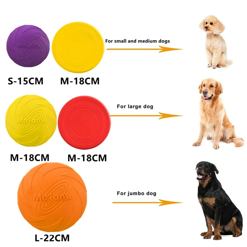 Bite Resistant Flying Disc Toys For Dog Multifunction Pet Puppy Training Toys Outdoor Interactive Game Pet Dogs Products - cl