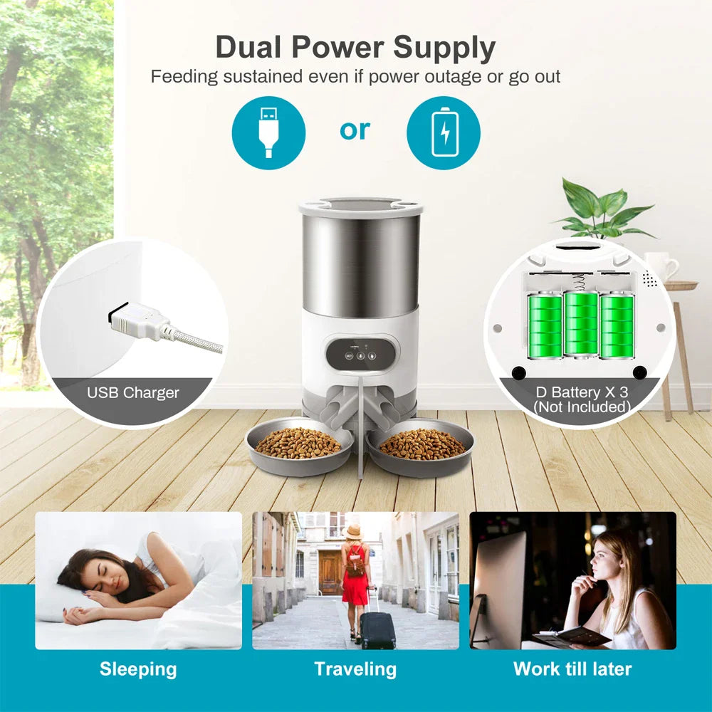 Cat Food Tuya Smart APP Feeder Food Dispenser Suitable For main product image for dogs and cats
