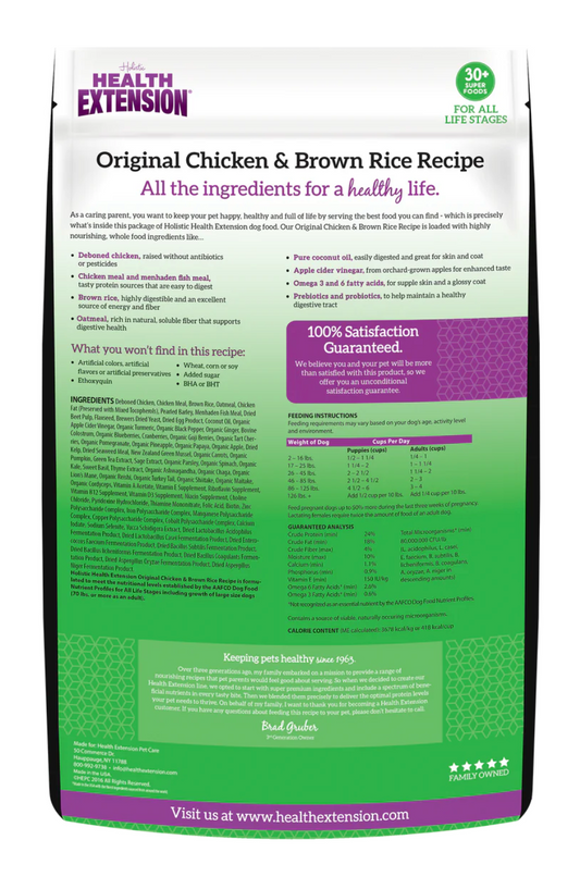 Health Extension All Life Stages Original Chicken And Brown - detail view