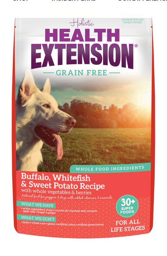 Health Extension All Life Stages Grain Free Buffalo And Dog - main product image