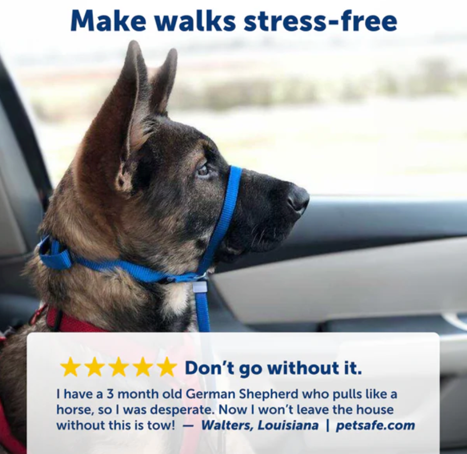 Petsafe Gentle Leader Headcollar No Pull Dog Collar 92645 - close up view