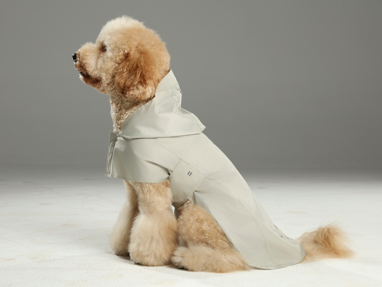 Capsule Raincoat Beige Dog Apparel Premium Pet Supply - gallery image 5