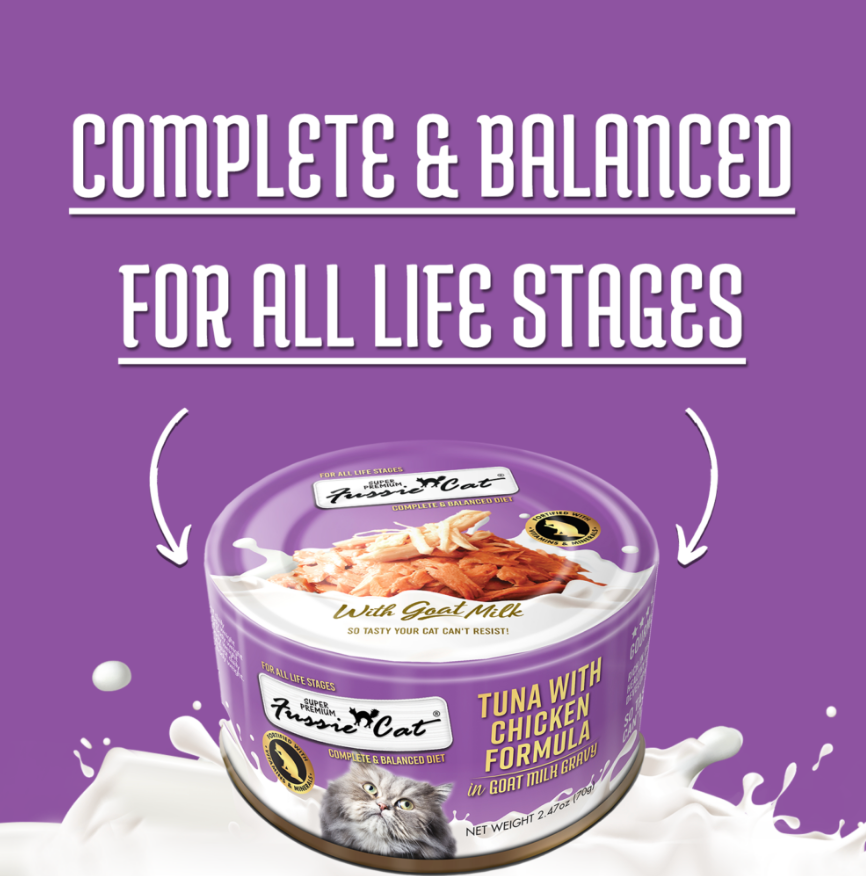 Fussie Cat Tuna With Chicken Formula In Goat Milk Gravy 2 - lifestyle view