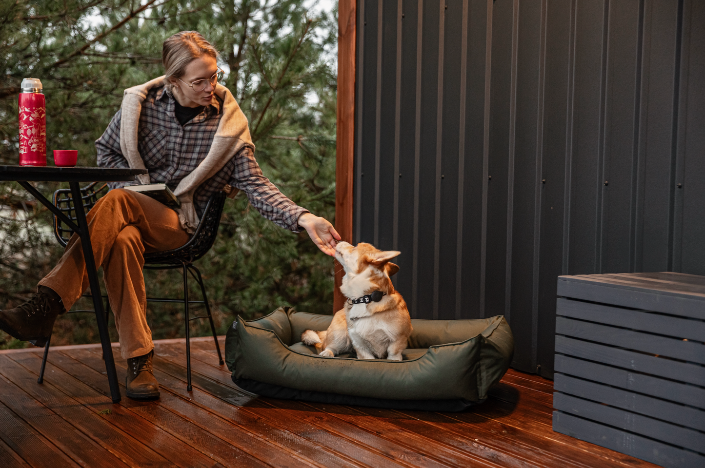 Luxury Dog Bed Waterproof Sleeper Green for Comfort, Support - luxury dog bed view 12 for comfort and support