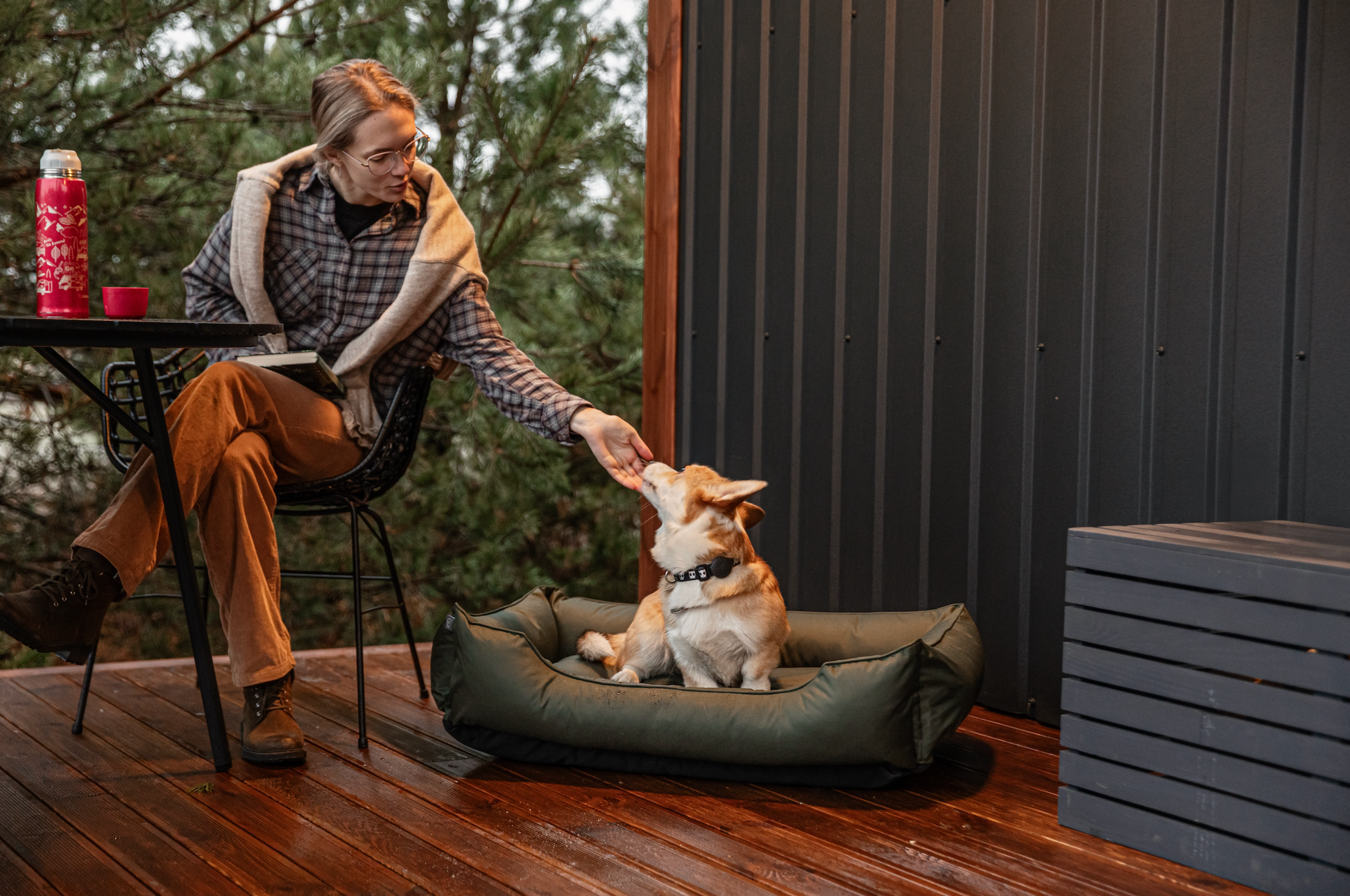 Luxury Dog Bed Waterproof Sleeper Green for Comfort, Support - luxury dog bed view 12 for comfort and support