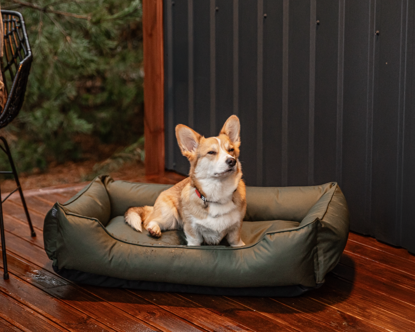 Luxury Dog Bed Waterproof Sleeper Green for Comfort, Support - luxury dog bed view 4 for comfort and support