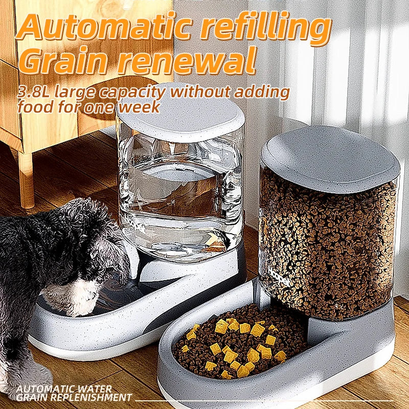 Cat Food HOOPET Feeding Drinker Large Capacity Automatic main product image for dogs and cats