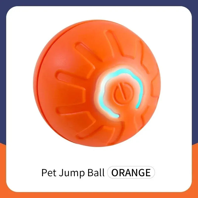 Smart Dog Toy Ball Electronic Interactive Pet Toy Ball USB Automatic Bouncing Rolling Toy Ball With RGB Lights Puppy Cat Prod