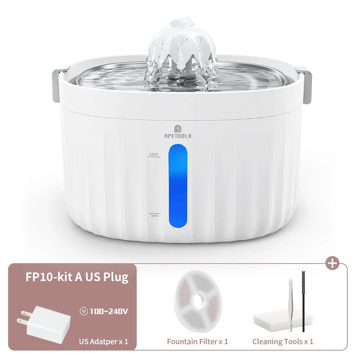 Cat Water Fountain APETDOLA Automatic Drinking Fountain main product image for dogs and cats