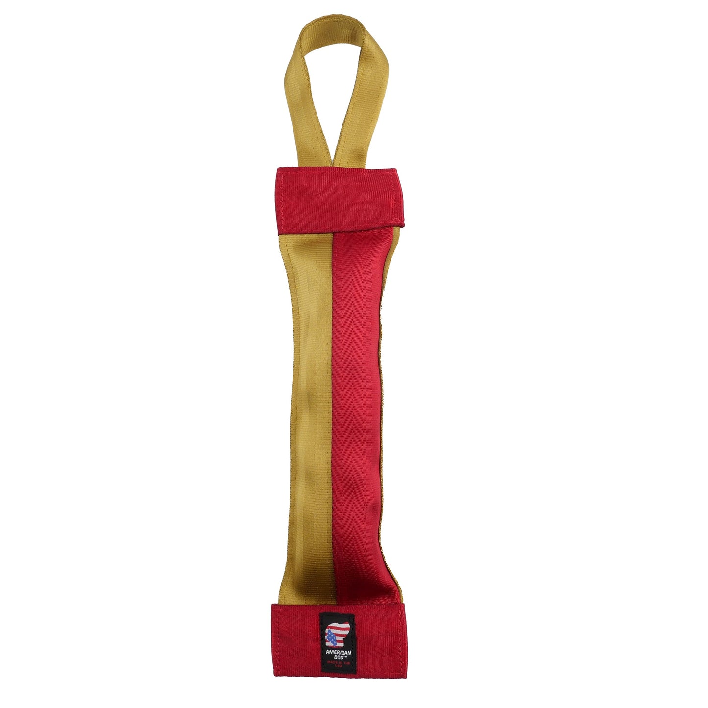 Dog Toy Seatbelt 2 Tone Tube Tug Interactive Plush Chew Play - detail view