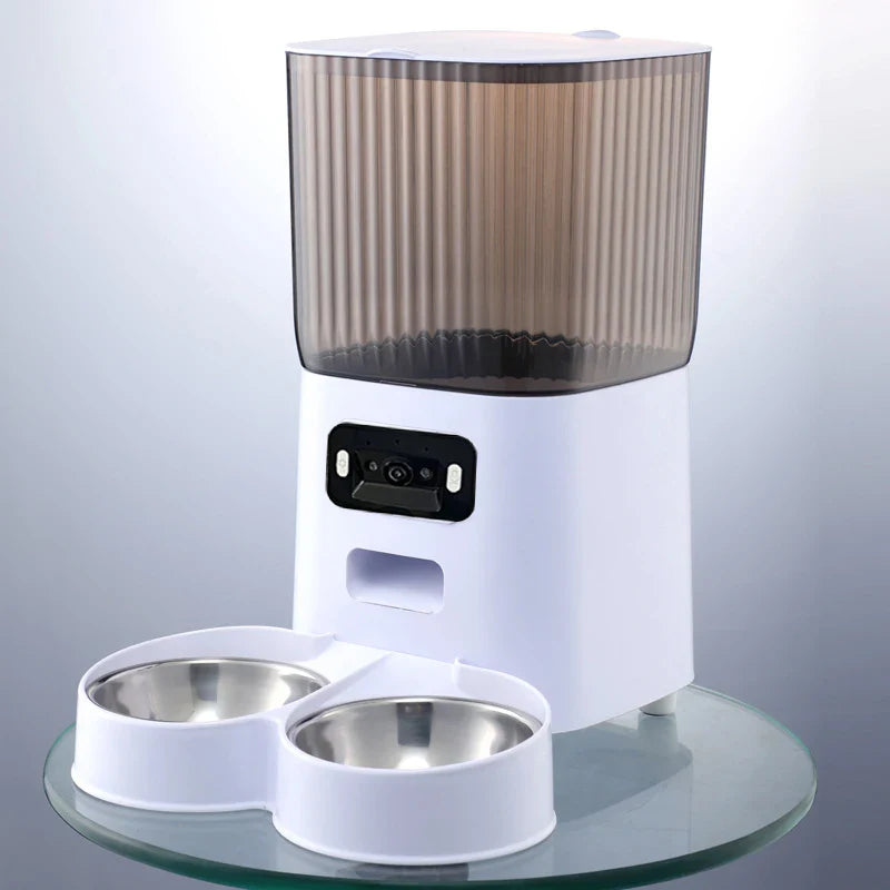 Cat Food 5L Double Bowls Smart Automatic Feeder With Camera main product image for dogs and cats