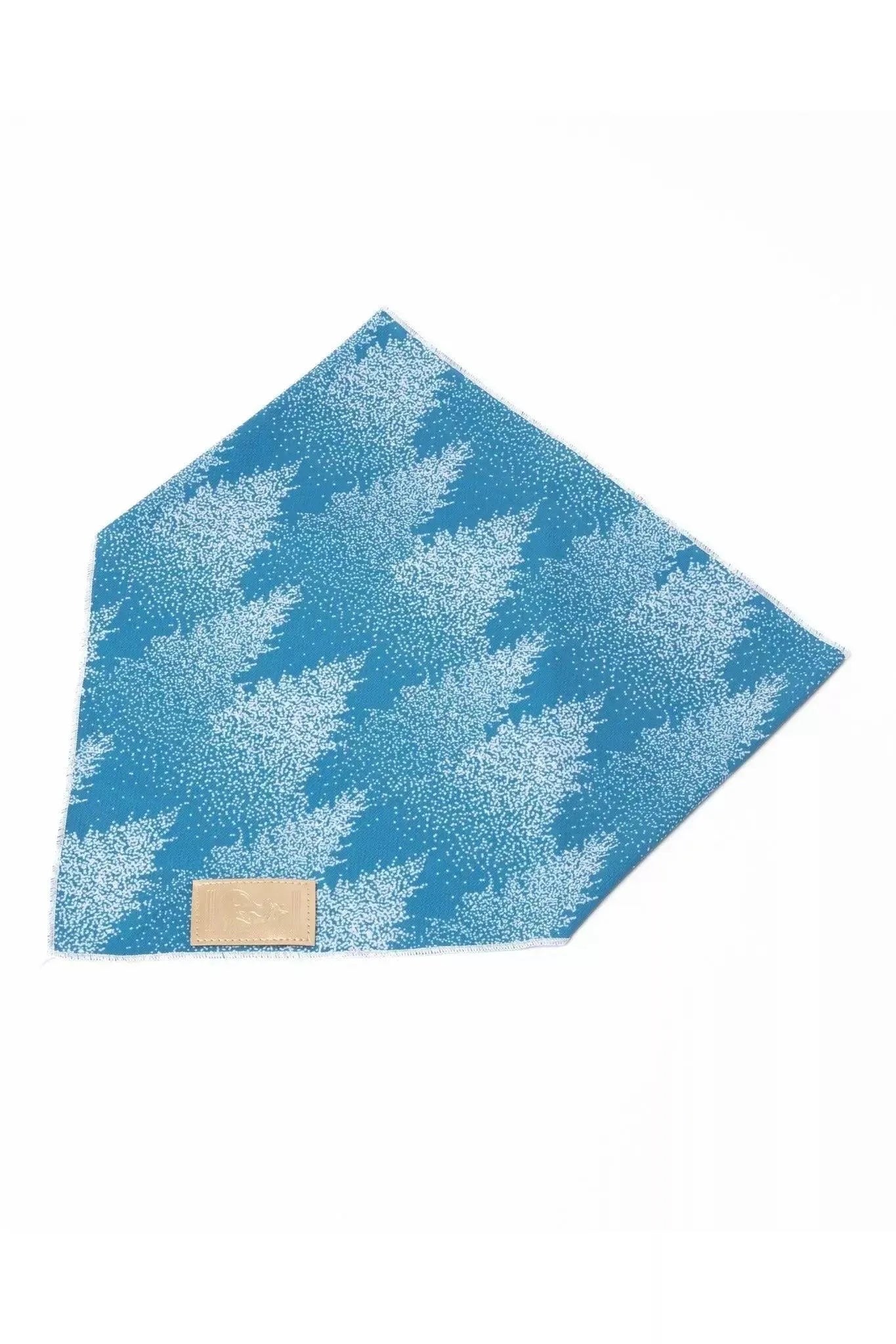 Siberian Spruce Dog Bandana Matching Keychain Dog Bandanas - close up view