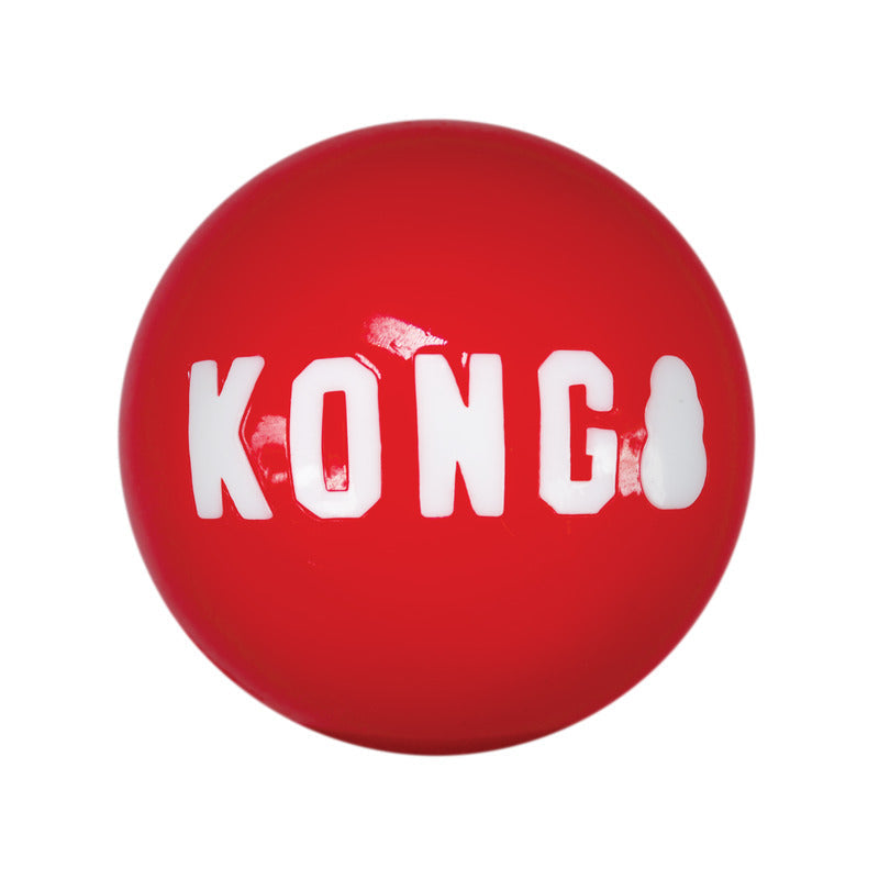 KONG Signature Balls 2 Pack Fetch Dog Toy Durable Play - main product image