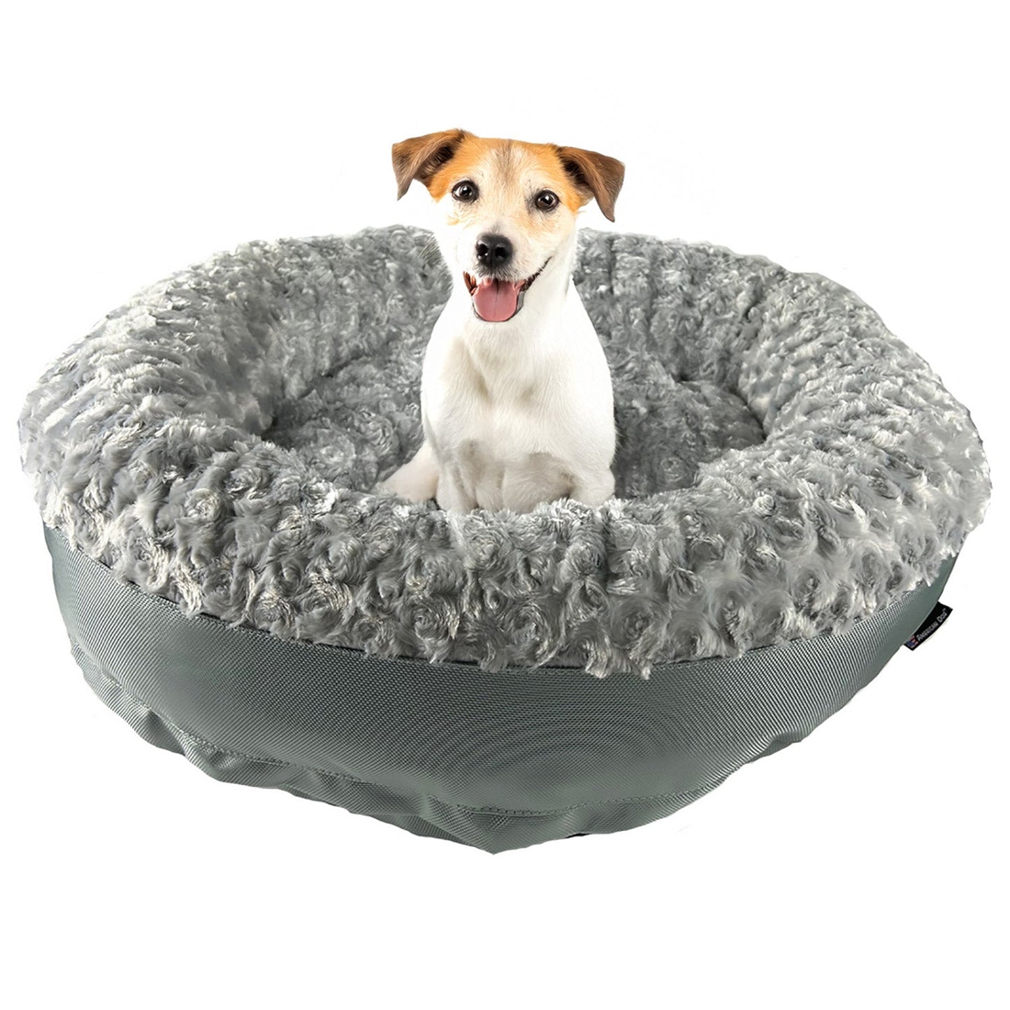Dog Bed Round Bolstered Furvana Washable Pet Bed Comfort - gallery image 13