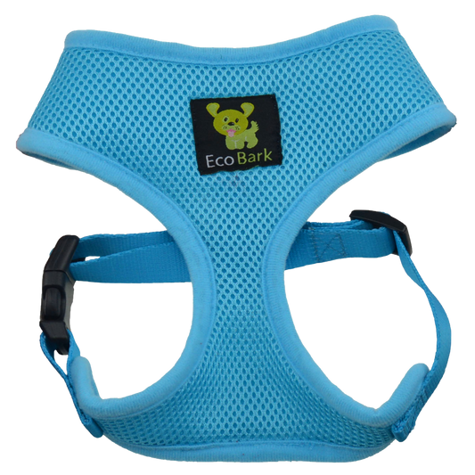 Dog Harness EcoBark Sky Blue Harness Over-the-Head Soft Mesh - main product image for dog harness
