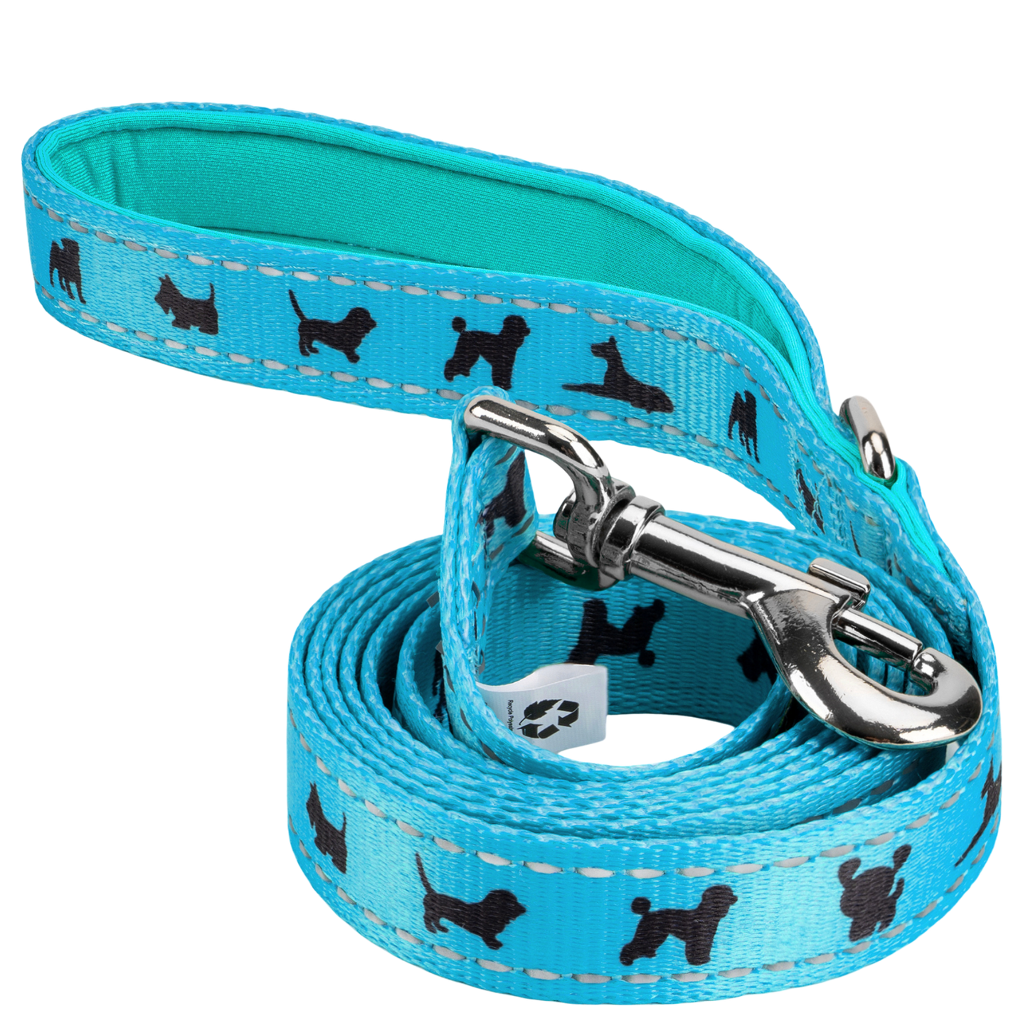 Dog Leash EcoBark Sky Blue Leash- Padded Comfort Grip Padded - main product image for dog leash