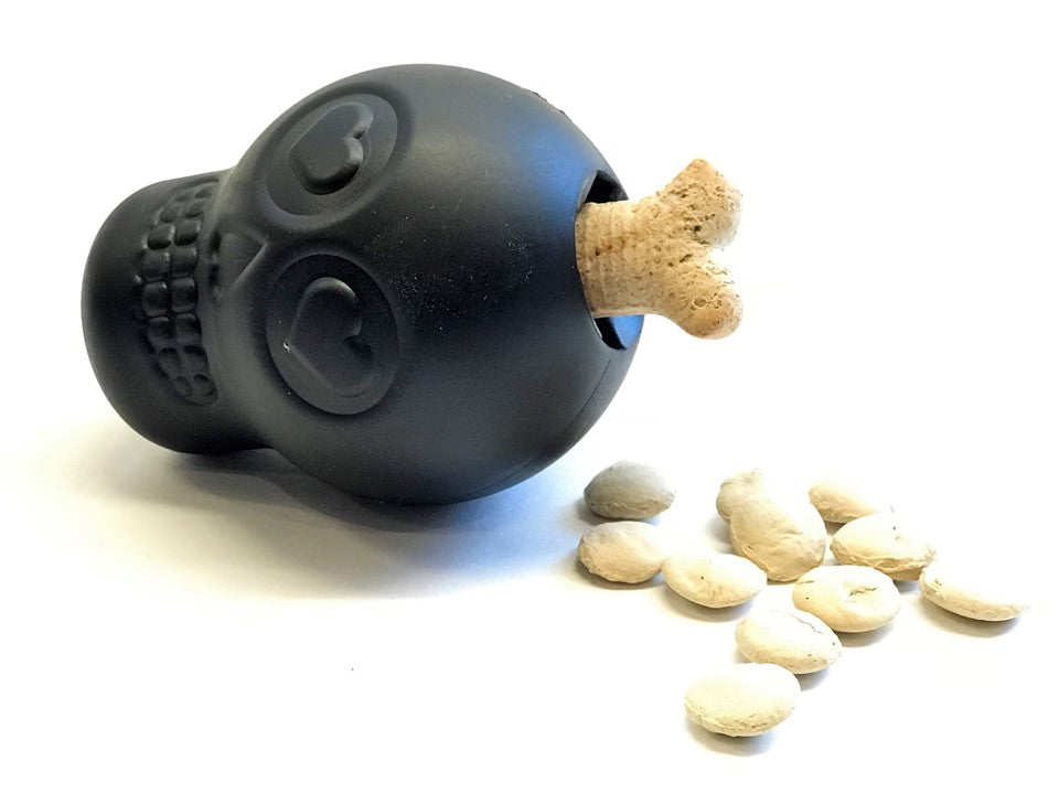 Magnum Sugar Skull Dog Chew Toy Treat Dispenser USA Made Dog - gallery image 6