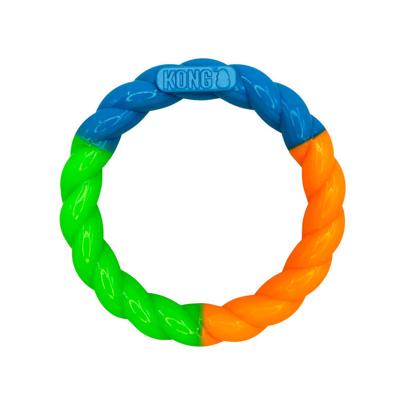 KONG Twistz High Viz Ring Interactive Dog Toy Durable Play - main product image