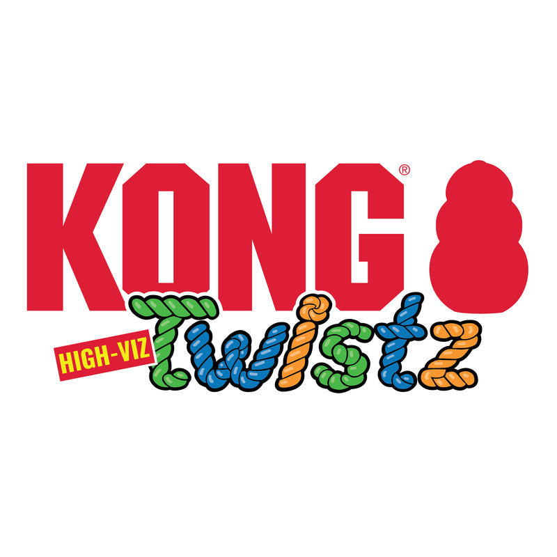 KONG Twistz High Viz Ring Interactive Dog Toy Durable Play - gallery image 5