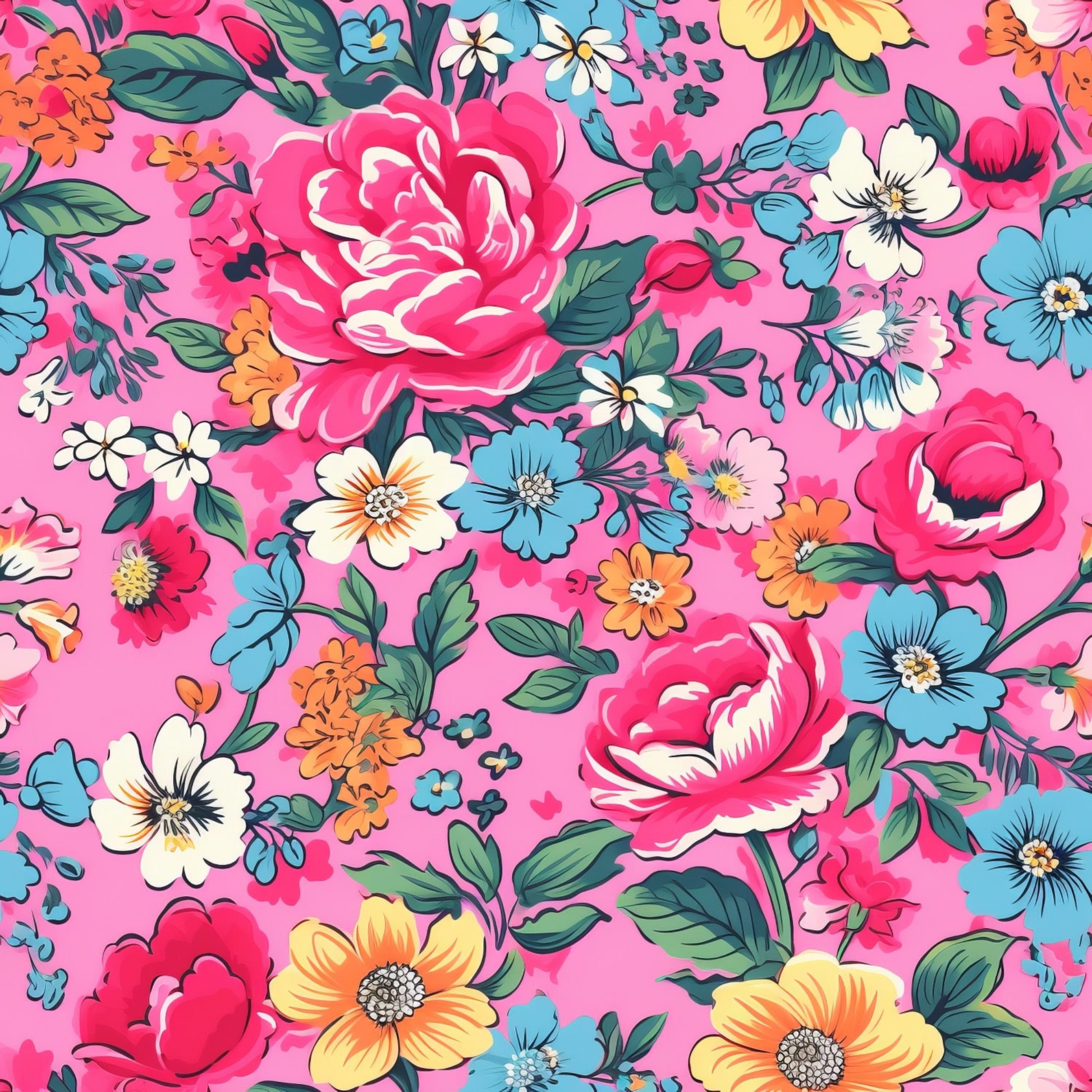 Spring Flower Dog Bandana - lifestyle view