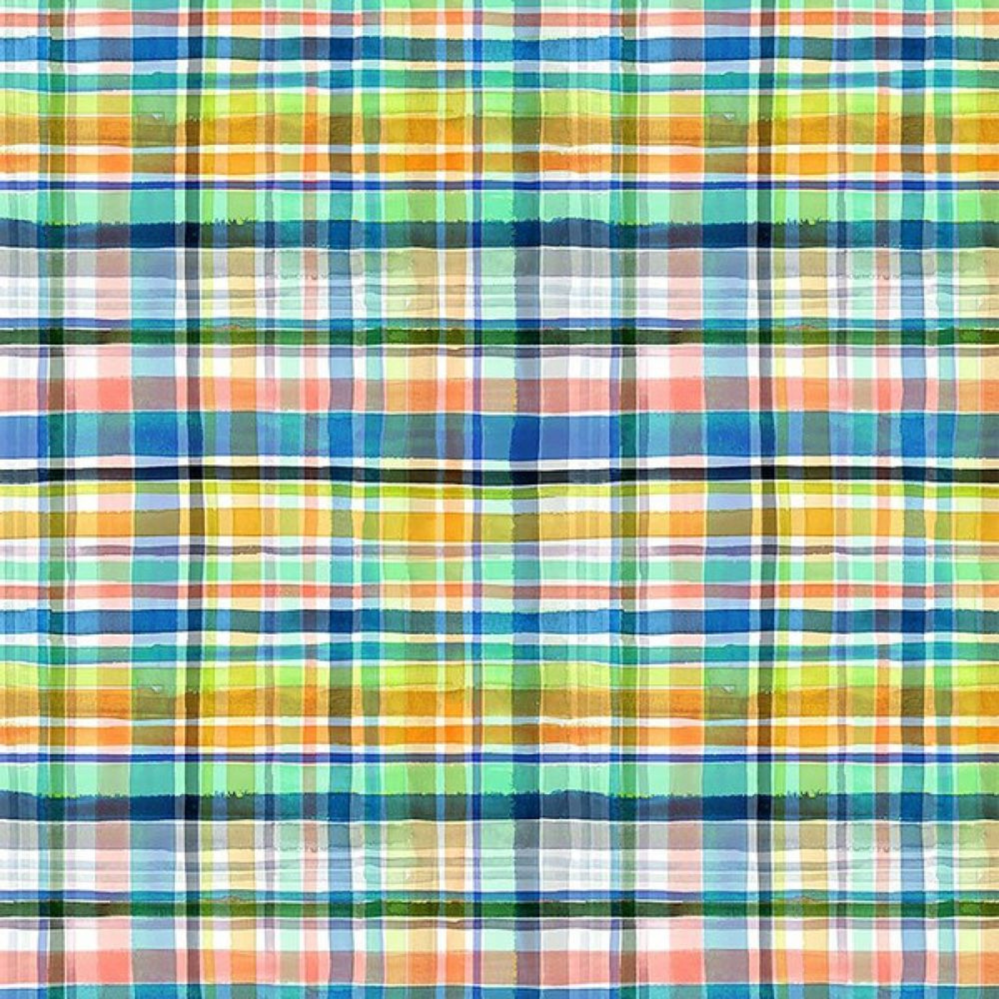 Spring Plaid Dog Bandana - lifestyle view
