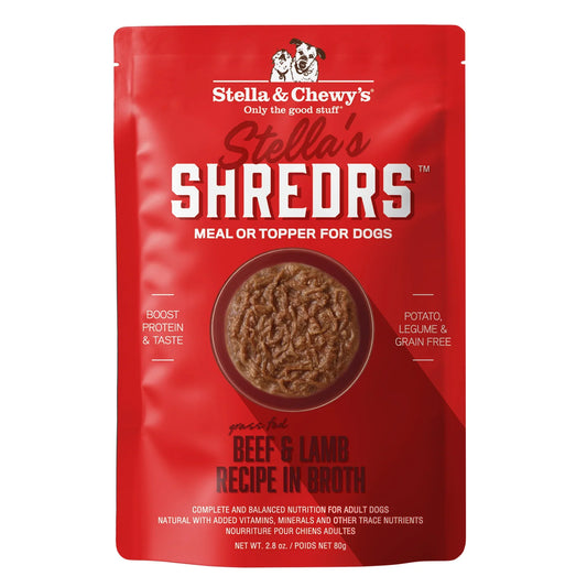 Stella Chewys Dog Shredrs Beef Lamb 2 8Oz Wet Dog Food - main product image