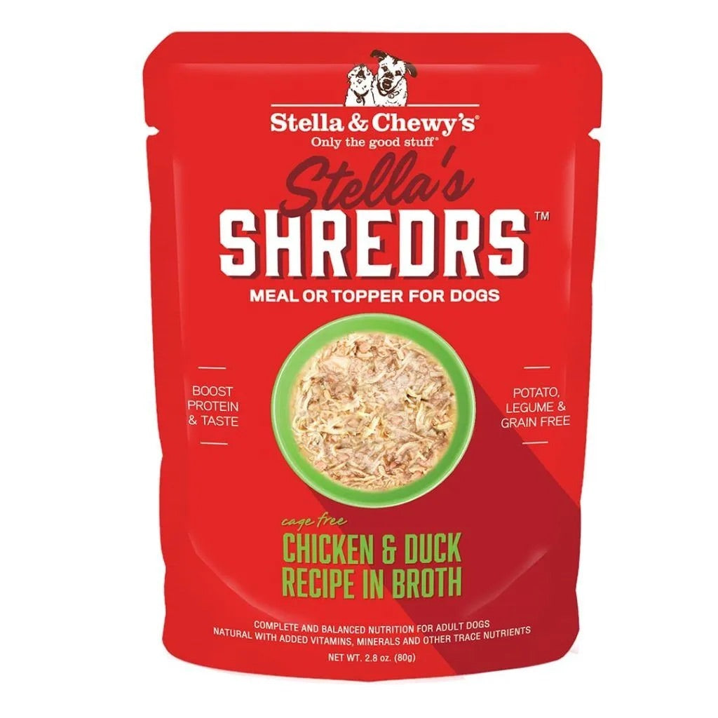 Stella & Chewy's Chicken & Duck Shredrs Dog Food (2.8oz) - main product image