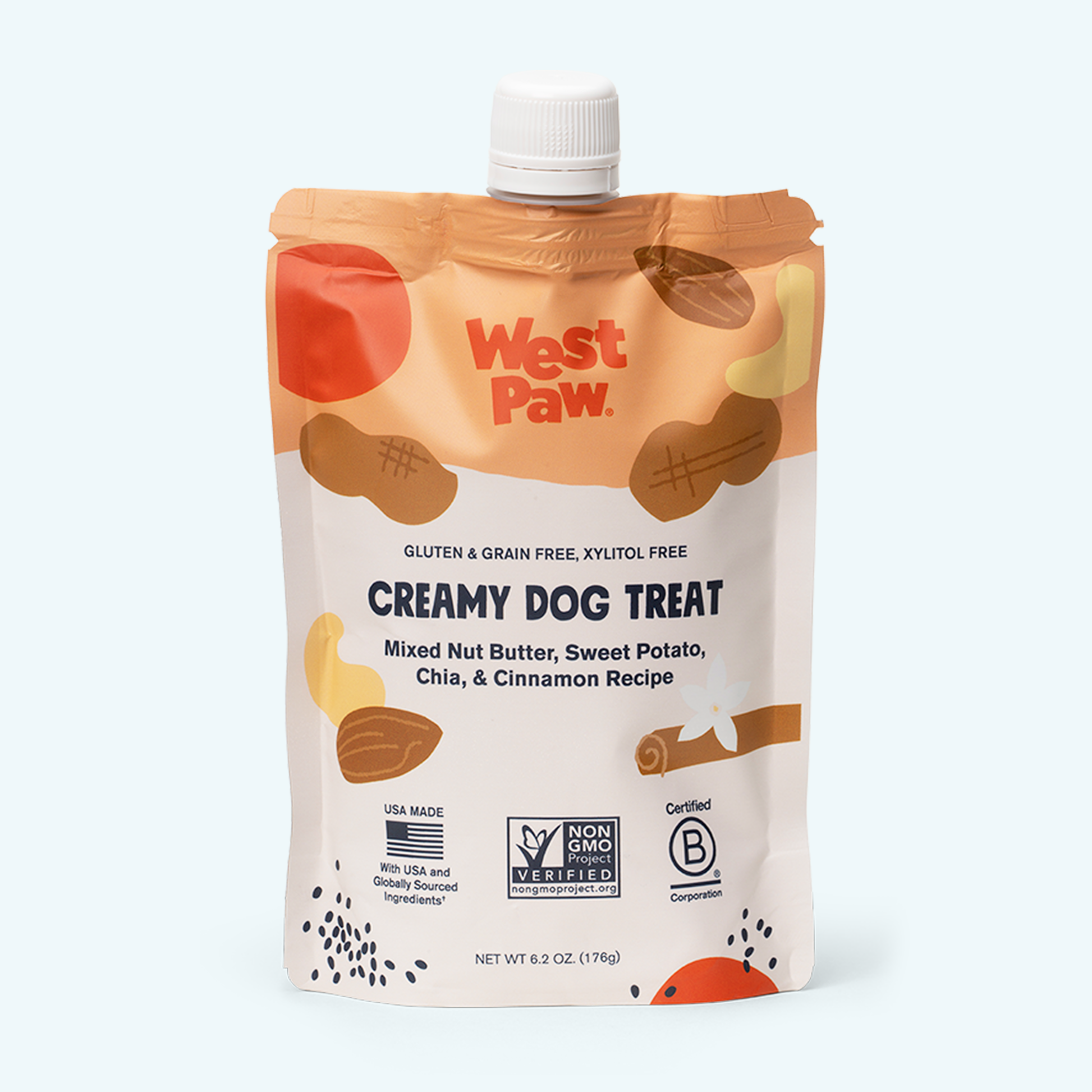 Dry Dog Food Nut Butter Sweet Potato Chia Meal Topper - main product image