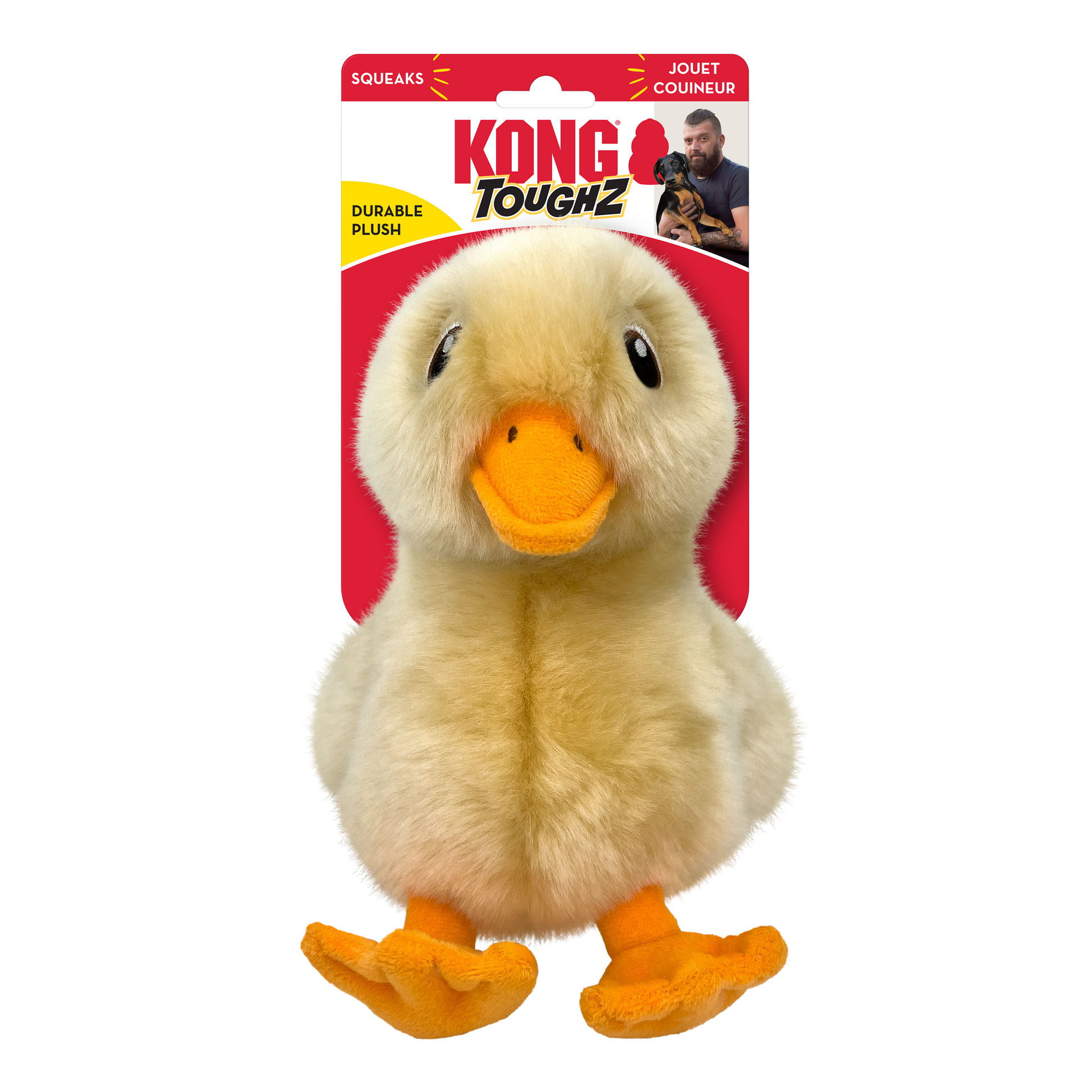 KONG Toughz Duck Interactive Dog Toy Durable Play - main product image
