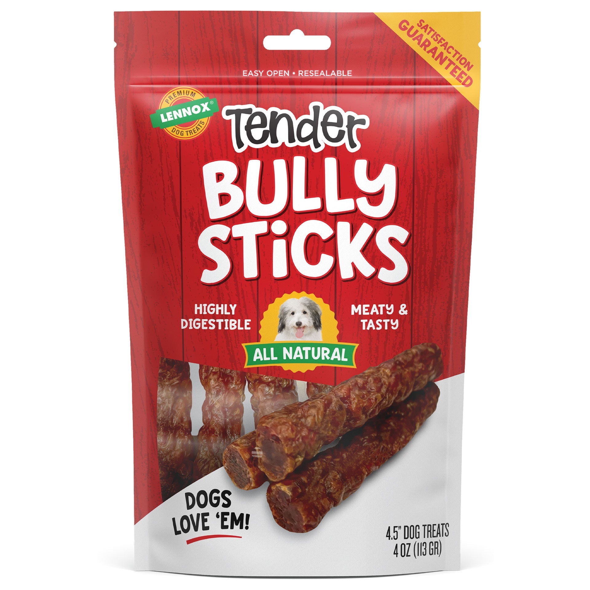 Lennox Tender Bully Sticks Dog Treats Premium - main product image
