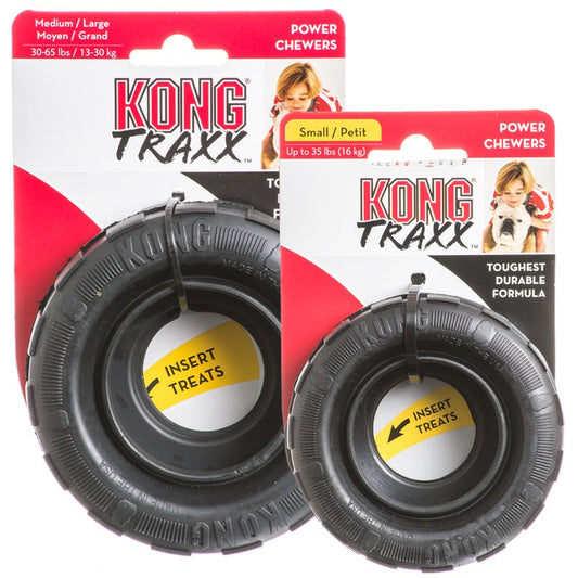 KONG Traxx Medium Large Durable Chew Dog Toy Durable Play - main product image