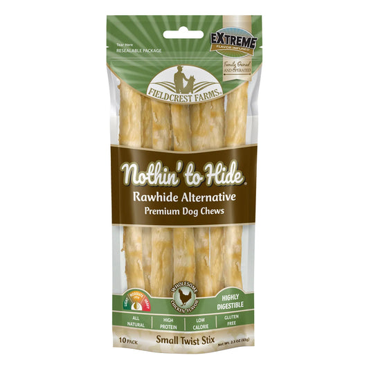 Nothin' to Hide Chicken Small Twist Stix (10ct) (2.3oz) - main product image