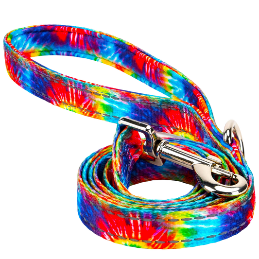 Dog Leash Tie Dye Leash by EcoBark Padded Comfort Grip Essen - main product image for dog leash