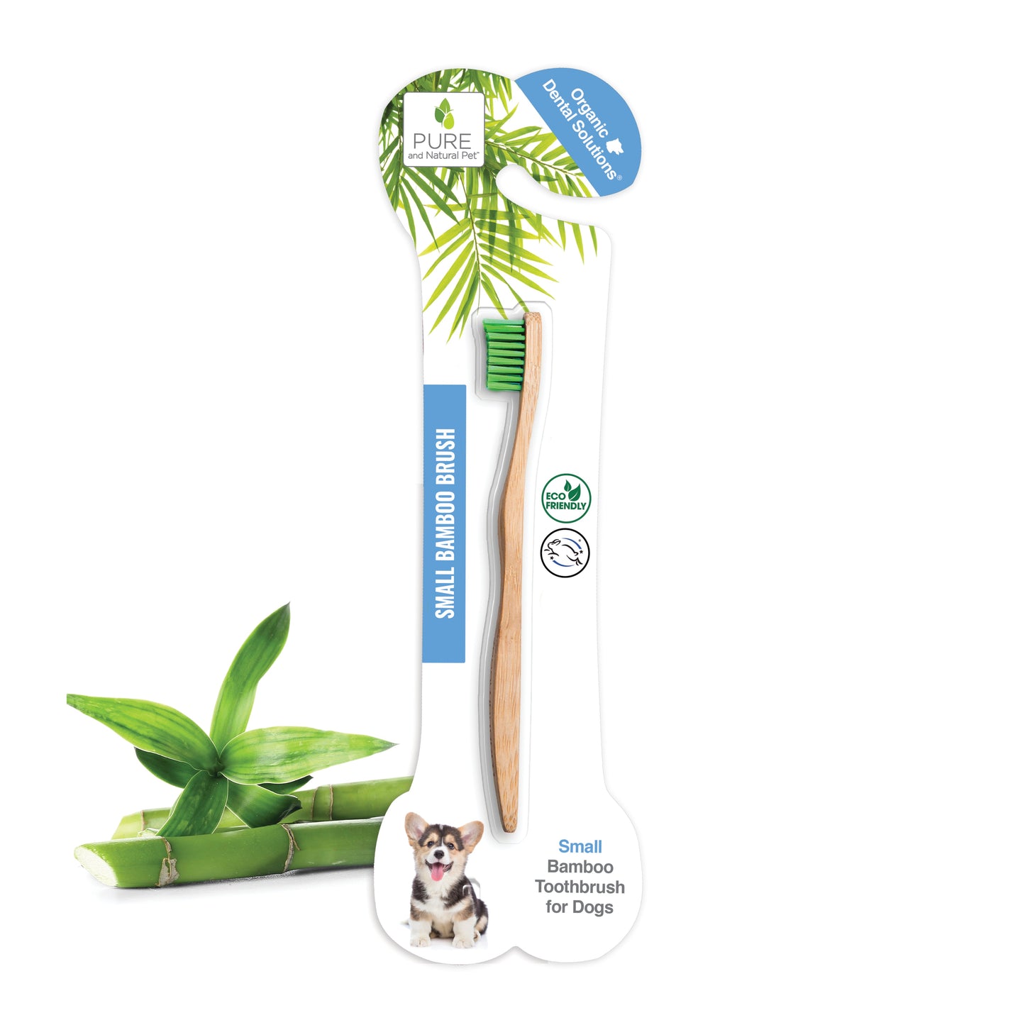Bamboo Toothbrush for Small Dogs - Organic Dental Solutions® - Pet Grooming Supplies at Purrfect Pet Kingdom