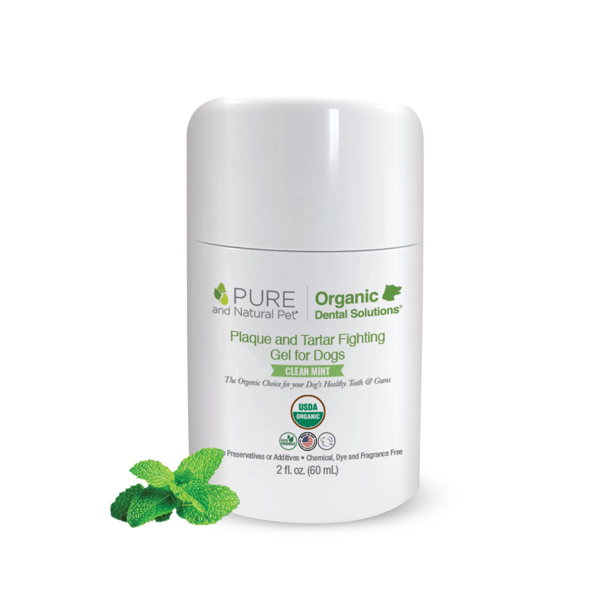 Plaque & Tartar Fighting Gel for Dogs (Clean Mint) - Organic Dental Solutions - main product image
