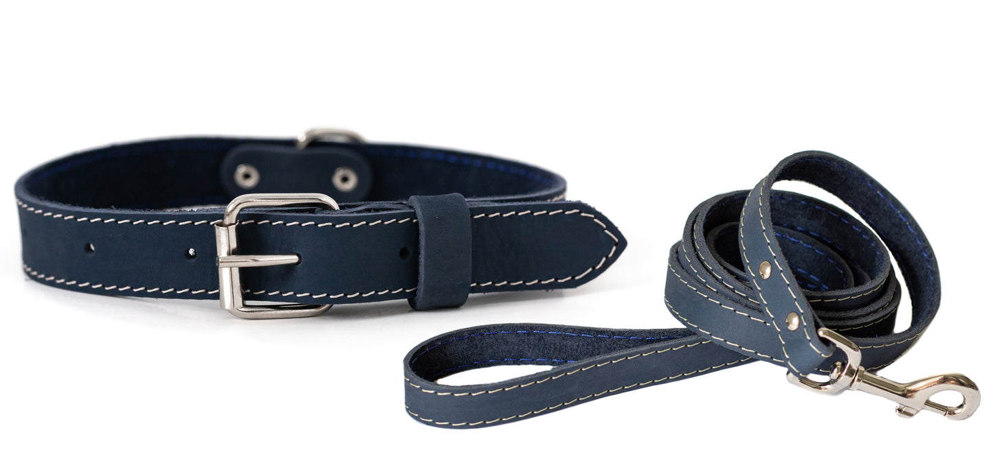 Dog Collar Pro Line Hunting Leather Collar and Leash Set - main product image for dog collar