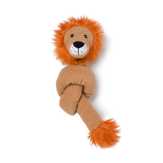 Fabdog Twisty Lion Tan 5Ft Interactive Dog Toy Durable Play - main product image