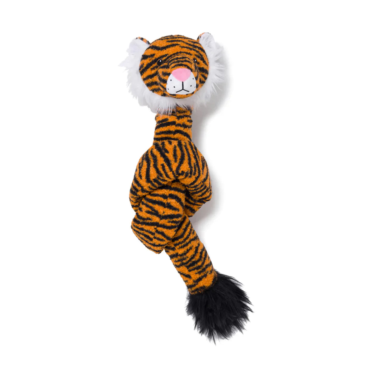 Fabdog Twisty Tiger Orange Black 5Ft Interactive Dog Toy - main product image