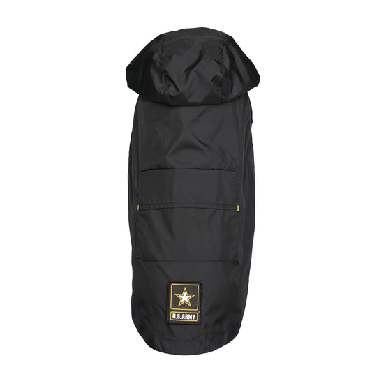 Us Army Packable Dog Raincoat Black Dog Apparel Premium Pet - main product image