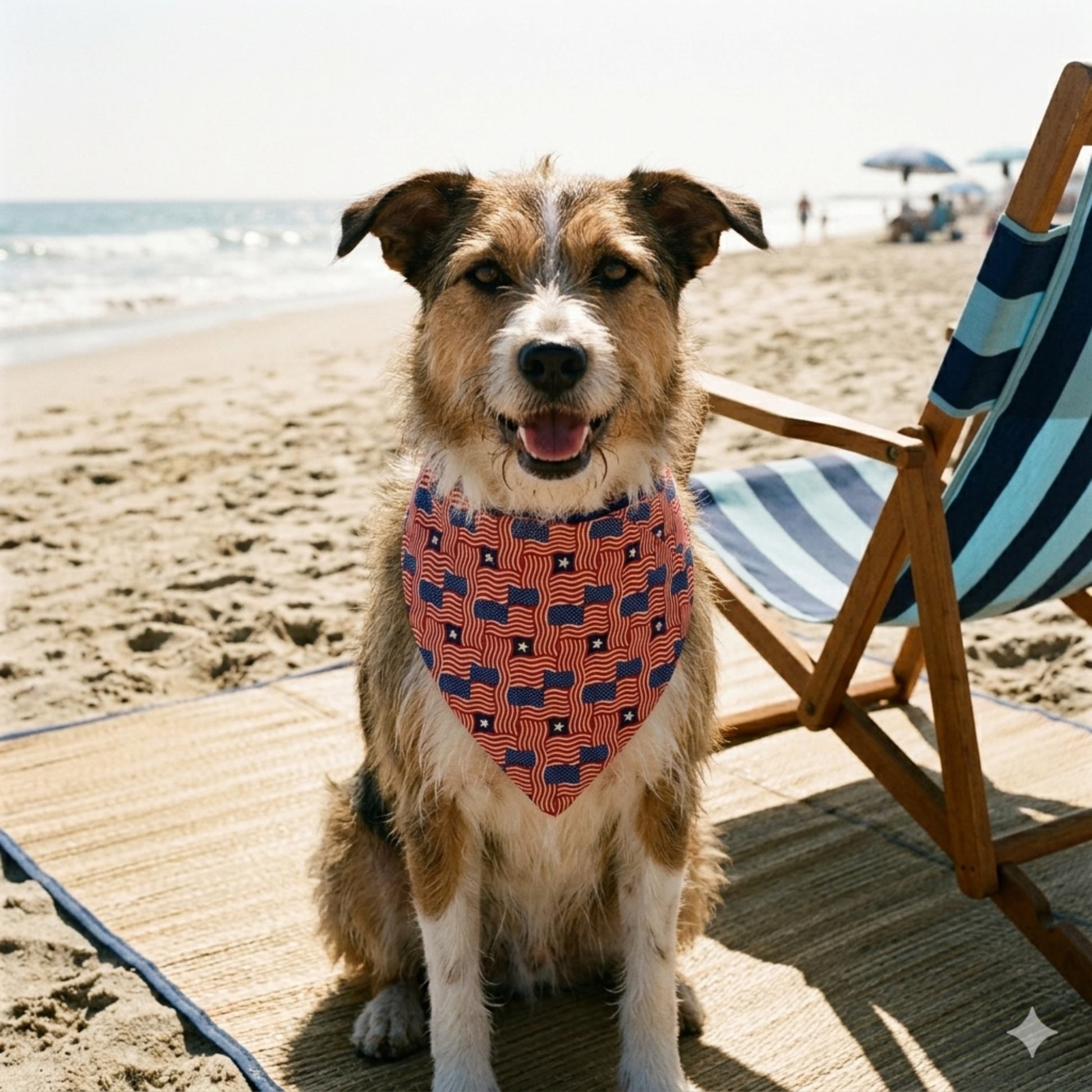 Americana Dog Bandana - detail view | Dog Bandana at Purrfect Pet Kingdom for Dogs and Cats