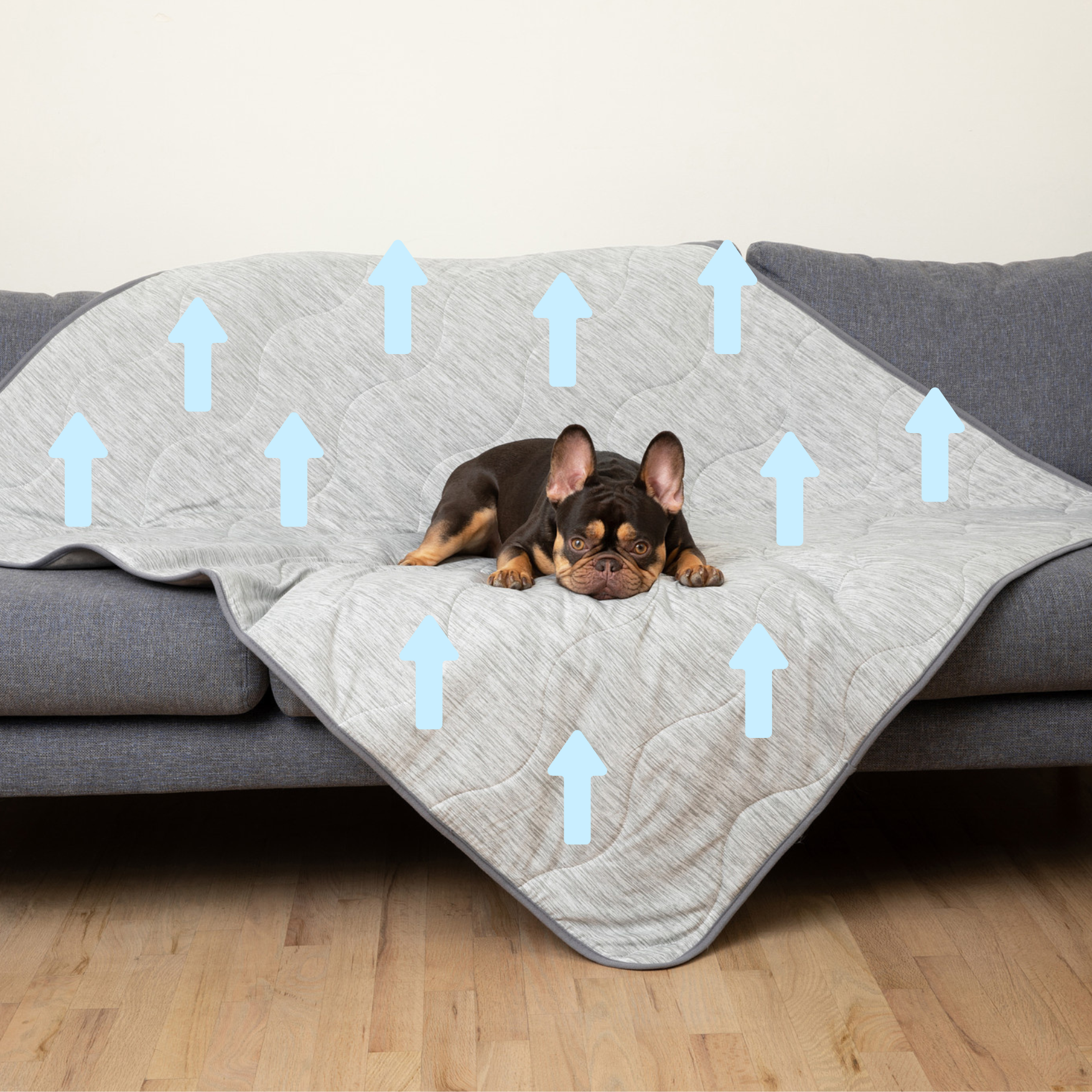 Pupchill Cooling Waterproof Blanket Arctic Grey Washable - main product image