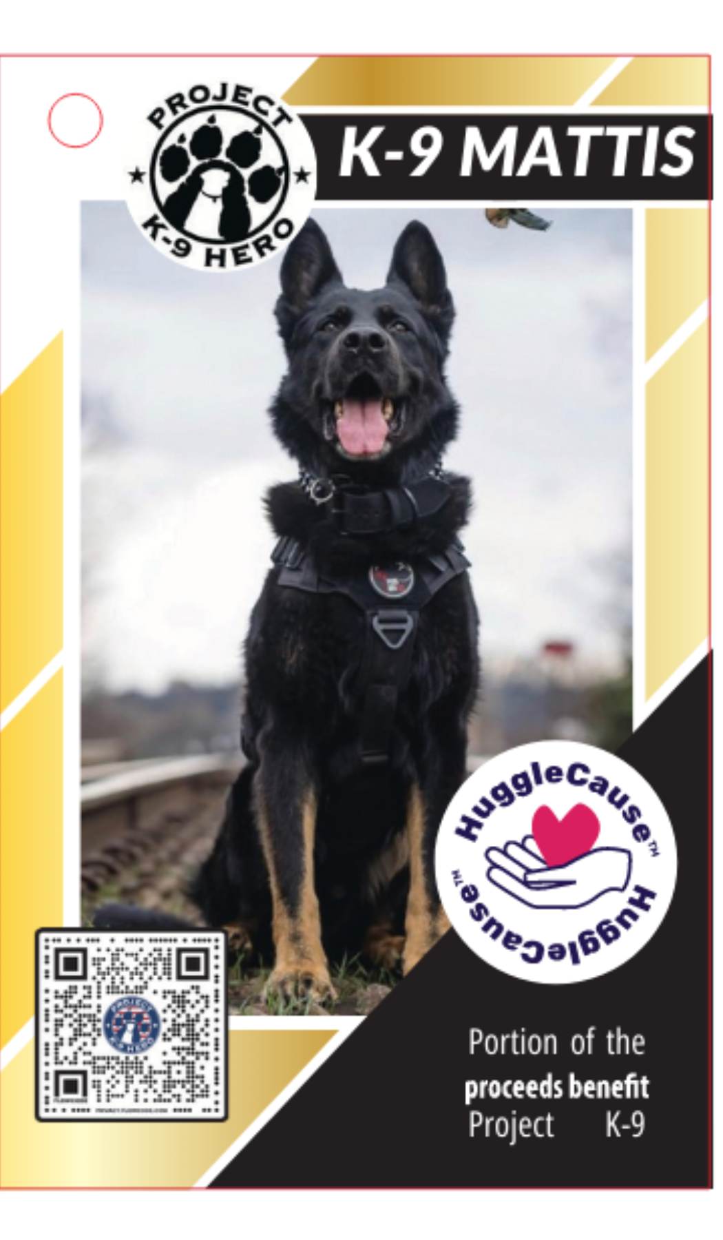 Dog Bed HuggleCause Project K-9 Hero K-9 Mattis Knottie main product image for dogs and cats