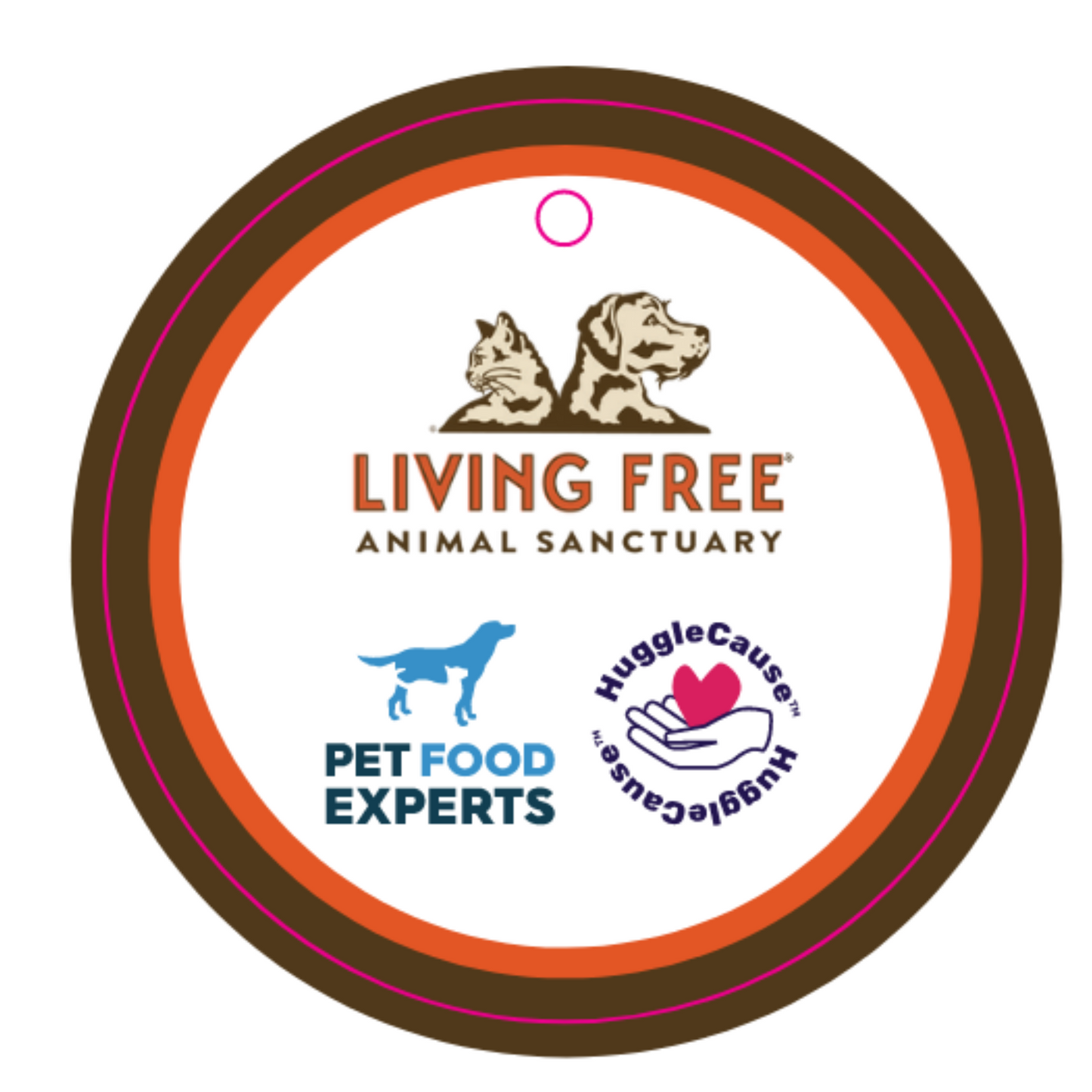 Dog Toy HuggleCause Living Free Animal Sanctuary Little Tyke main product image for dogs and cats
