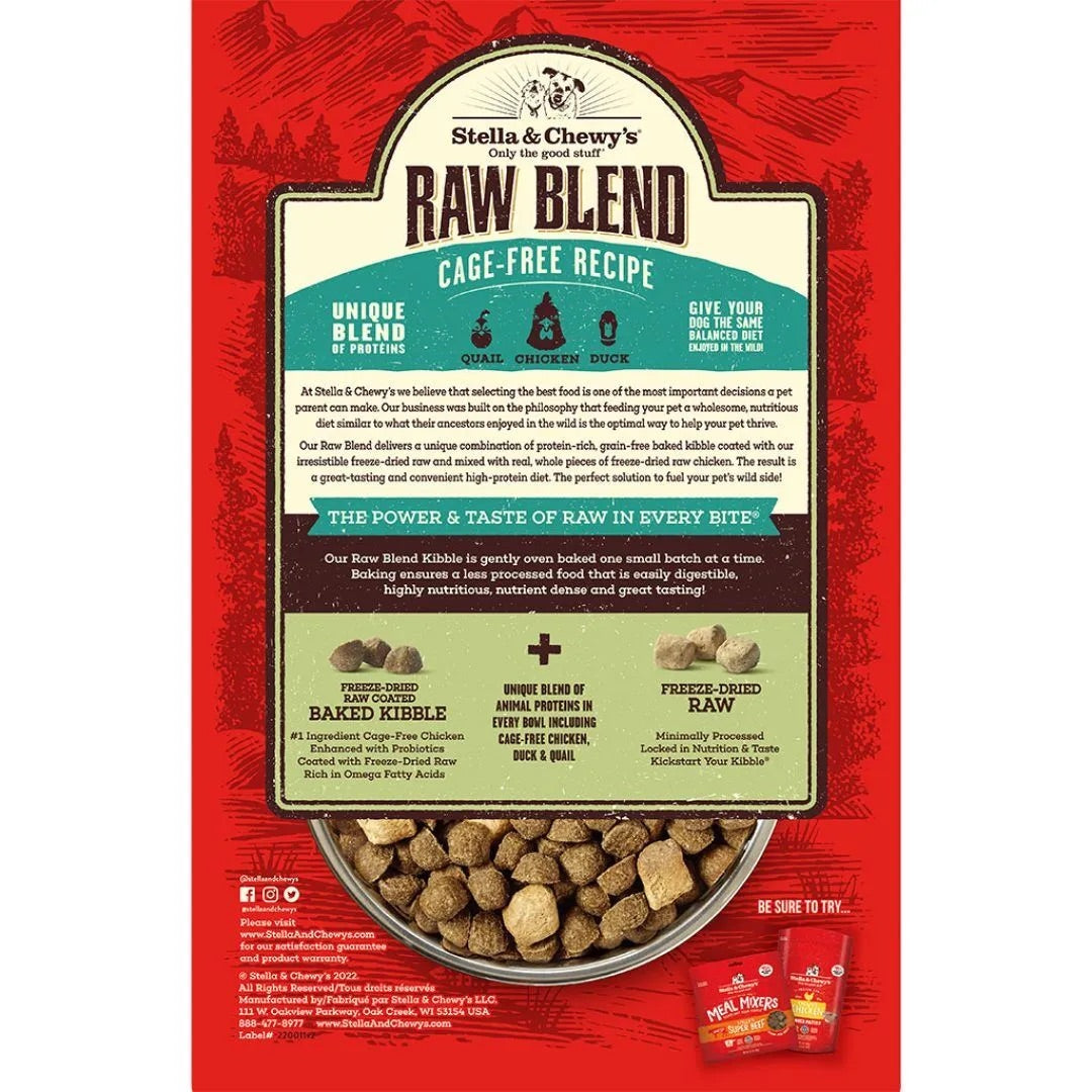Stella Chewy S Raw Blend Cage Free Recipe Dog Food Dry Dog - detail view
