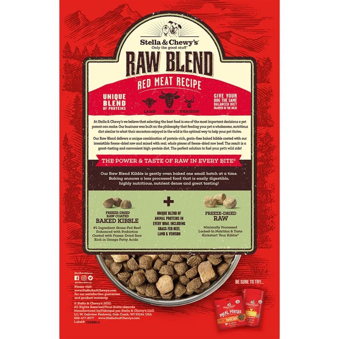 Stella Chewy S Raw Blend Red Meat Recipe Dog Food Dry Dog - detail view
